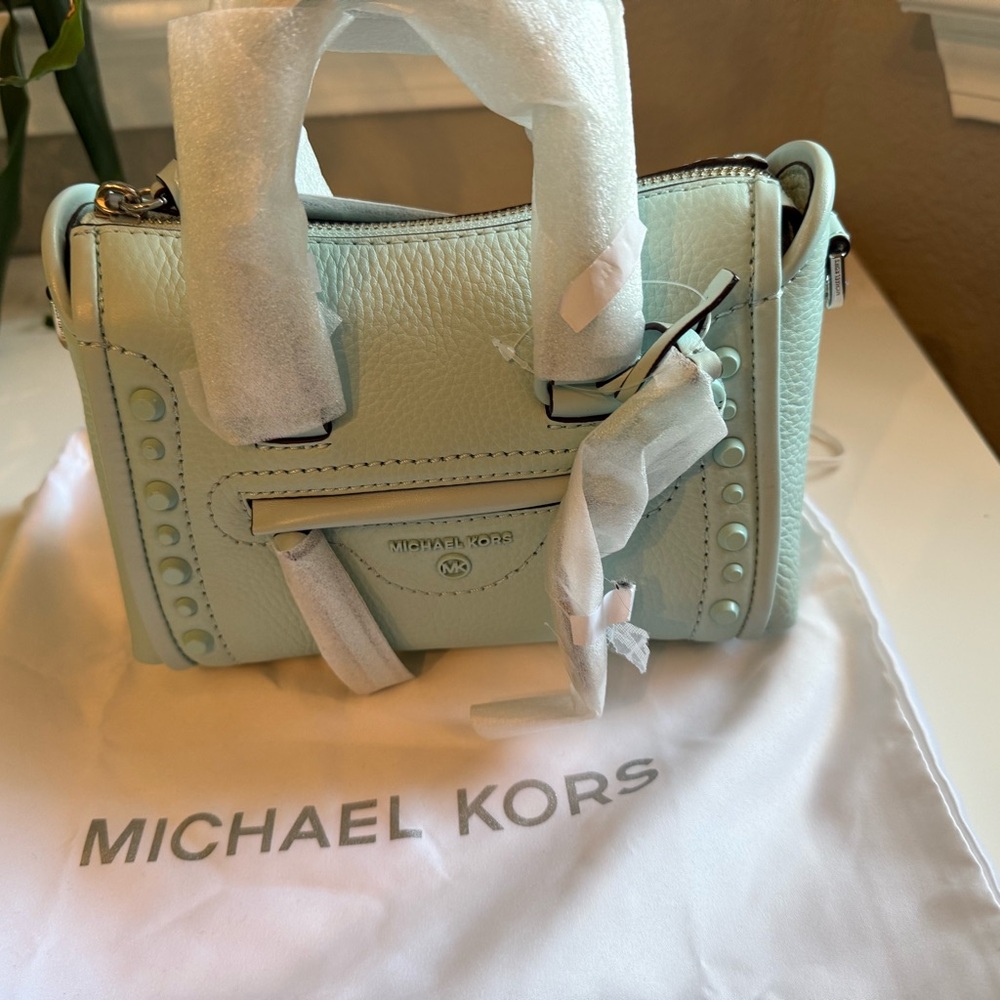 Michael Kors Aqua Mini Carine Satchel - Picture 2 of 5